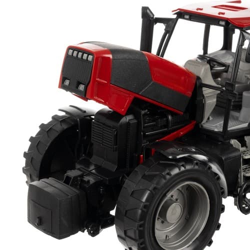 KRUZZEL Traktor na pedala s prikolico, velik, modri 6