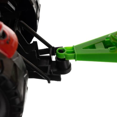 KRUZZEL Traktor na pedala s prikolico, velik, modri 7