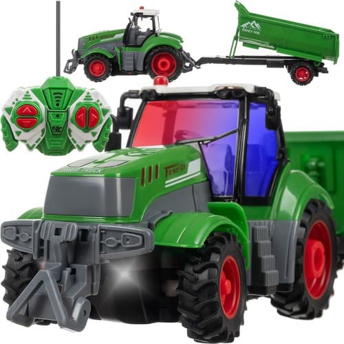 Traktor na daljinsko vodenje KRUZZEL s prikolico