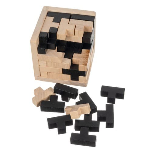Lesena sestavljanka - MO BrainyCube KRUZZEL 4