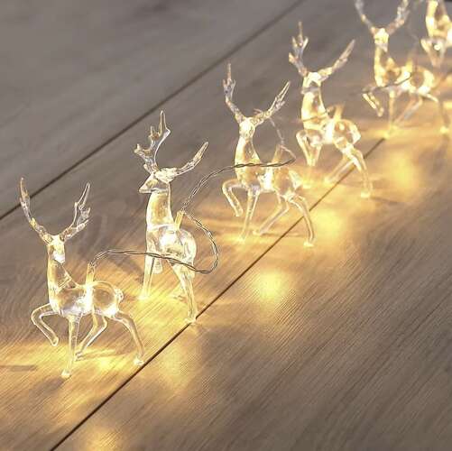 Božične LED lučke - jelenčki RUHHY 8