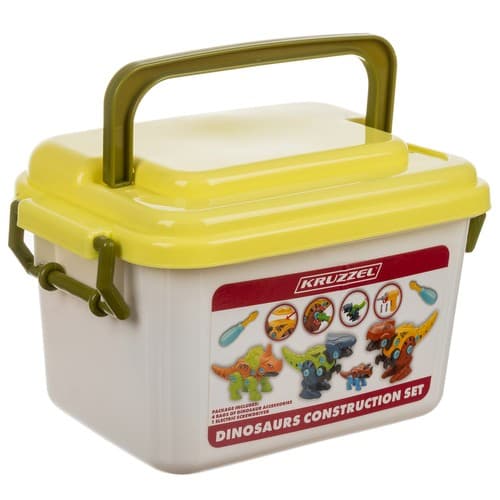 KRUZZEL Konstrukcijski set "Dinozavri" 4v1 3