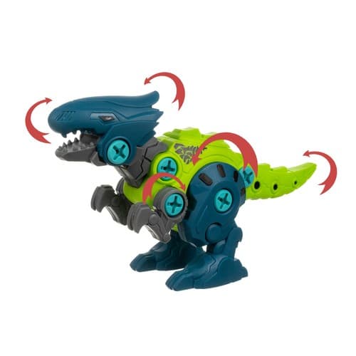 KRUZZEL Konstrukcijski set "Dinozavri" 4v1 7