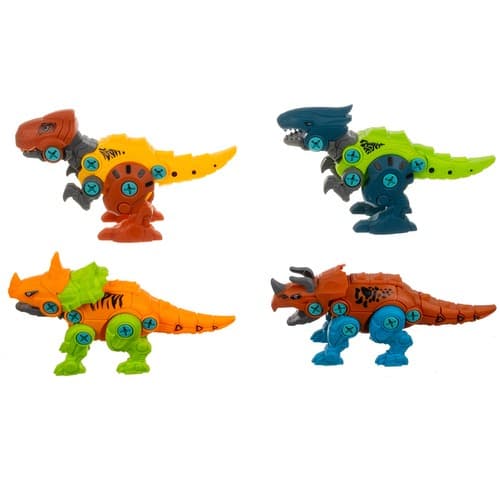 KRUZZEL Konstrukcijski set "Dinozavri" 4v1 8