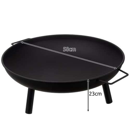 Vrtno kurišče KAMINER 60 cm z ročaji in tripodom 2