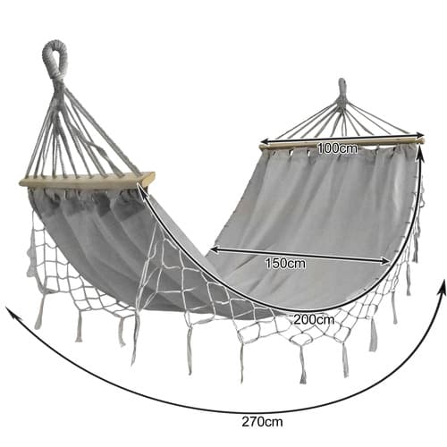 Vrtni viseči ležalnik XXL Gardlov, 200x150cm, do 250kg 2