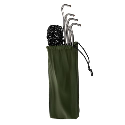 TRIZAND Vzdržljiv popotniški/survival hamak z nadstreškom in mrežo proti komarjem, 260x140 cm, do 250kg 3