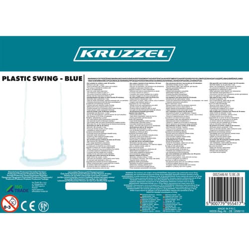 Plastična otroška huśtawka - modra, 25446 3