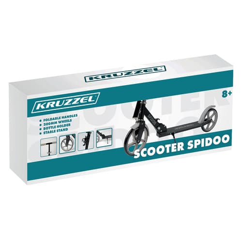 Zložljiva siva skiro KRUZZEL Spidoo, 200 mm kolesa, ABEC-7 2