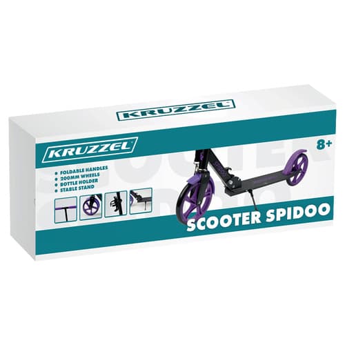 Zložljiva fioletna skiro KRUZZEL Spidoo, 200 mm kolesa, ABEC-7 2