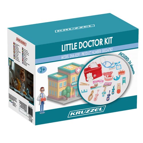 KRUZZEL Set malega zdravnika z 24782 dodatki 2