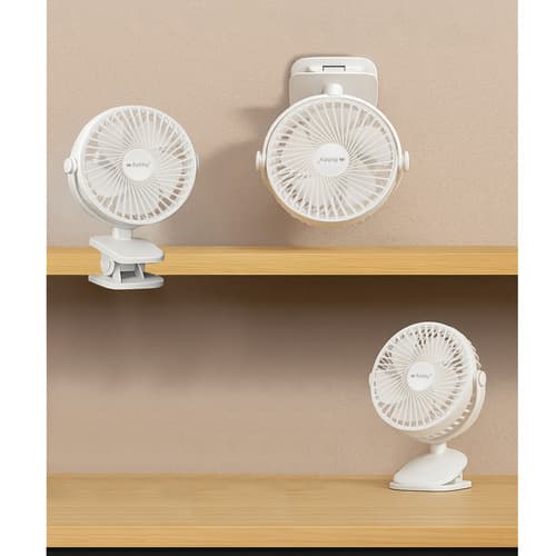 Brezžični namizni ventilator Ruhhy 25566, bel, s sponko 6