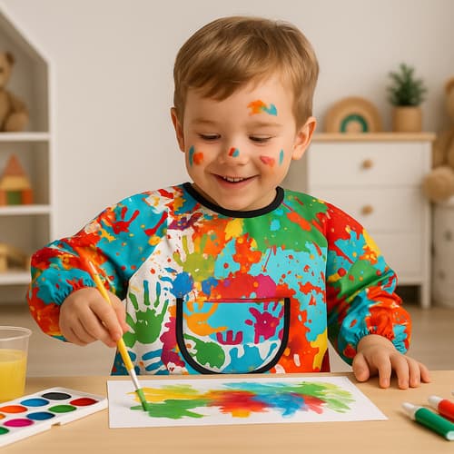 Otroški nepremočljiv predpasnik KRUZZEL 1-3 leta 7