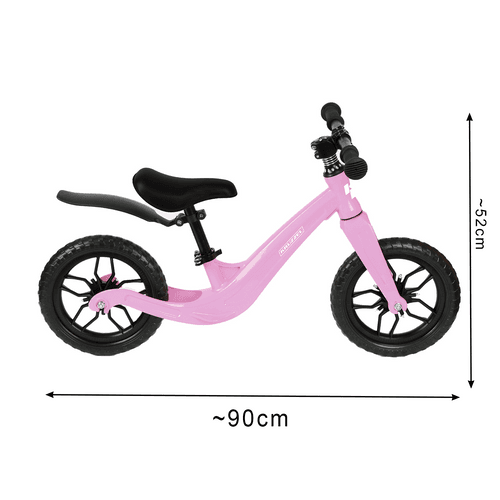 KRUZZEL Balančni kolo za otroke, roza, 12" kolesa 5
