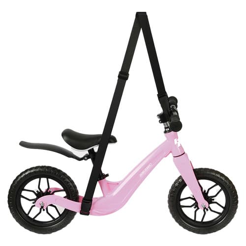 KRUZZEL Balančni kolo za otroke, roza, 12" kolesa 8