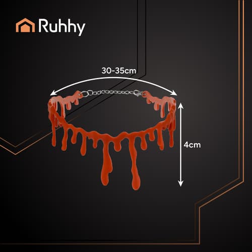 Choker ogrlica 'kri' za Halloween RUHHY 26143 2