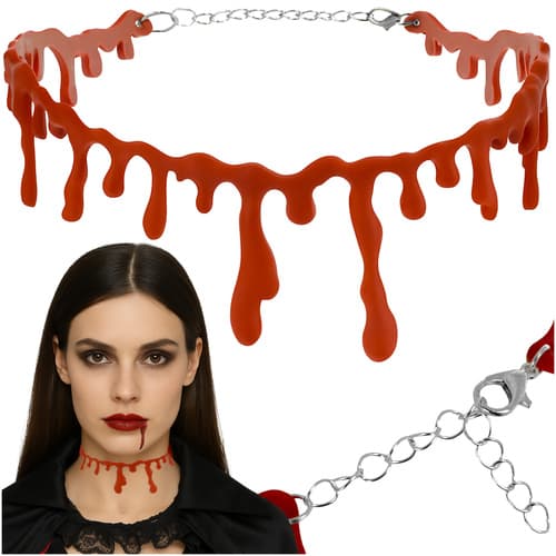 Choker ogrlica 'kri' za Halloween RUHHY 26143