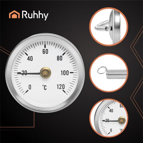 RUHHY Termometer za cev, 0-120°C 5