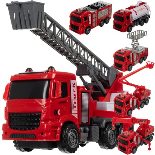 Set gasilskih vozil - 6 kosov