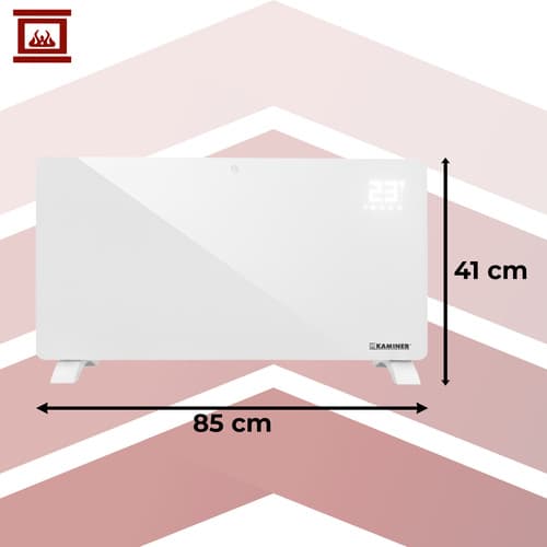 Kaminer Zelva stekleni grelnik, 2300-2500W, WiFi, pilot 2