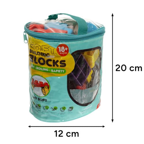 ISO TRADE Set 30 gumijastih senzoričnih kock 3