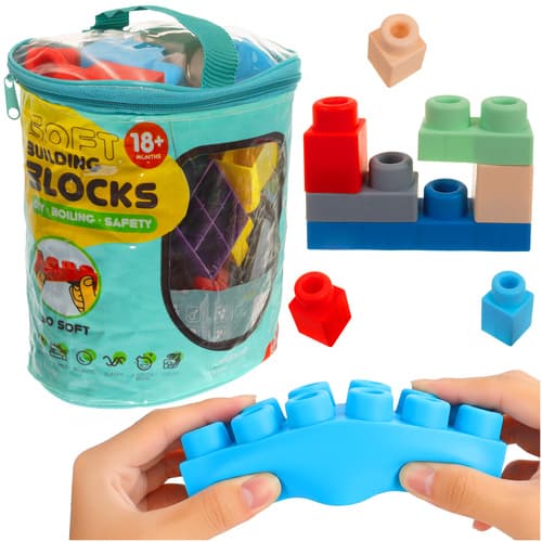 ISO TRADE Set 30 gumijastih senzoričnih kock