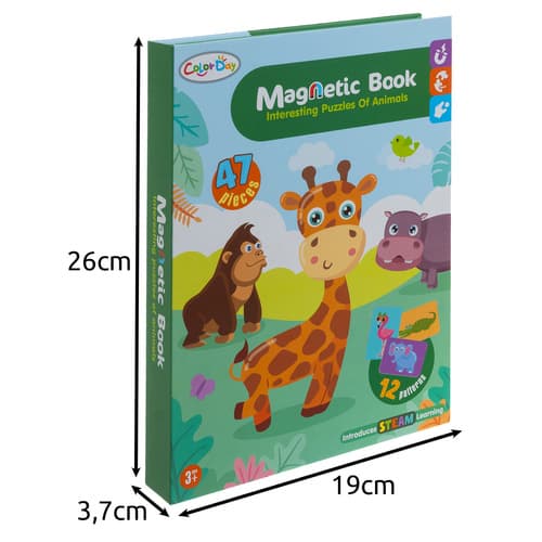 ISO TRADE Magnenta puzzel - Živali 2