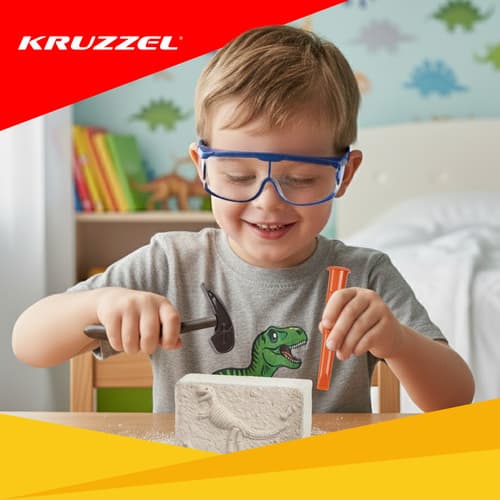 KRUZZEL Komplet za izkopavanje dinozavrov 6 v 1 6