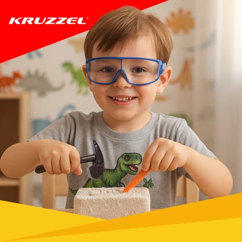 KRUZZEL Komplet za izkopavanje dinozavrov 6 v 1 7