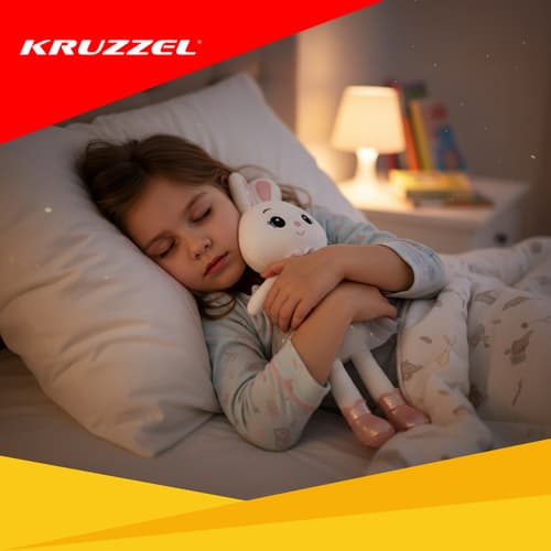Plišasti zajček KRUZZEL, 45 cm, mehka igrača za otroke 4