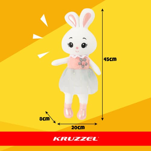 Plišasti zajček KRUZZEL, 45 cm, mehka igrača za otroke 2