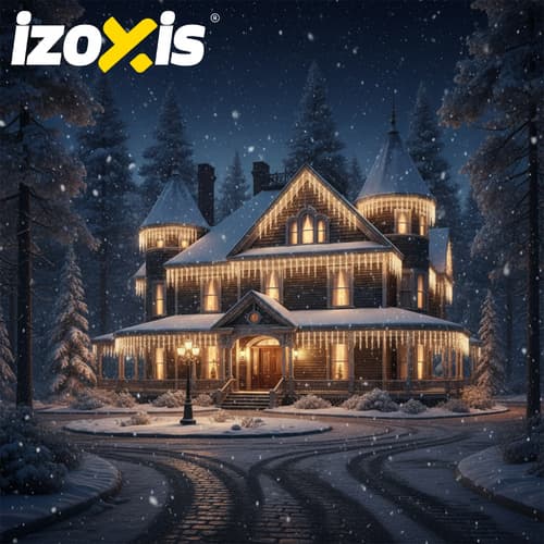 Božične lučke IZOXIS 500 LED, 22,5m, toplo bele, IP44 3