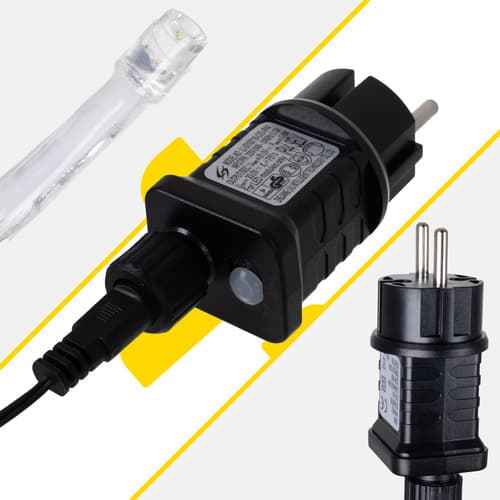 Božične lučke IZOXIS 500 LED, 22,5m, toplo bele, IP44 4
