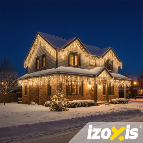 Božične lučke IZOXIS 500 LED, 22,5m, toplo bele, IP44 5