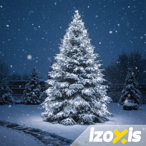 Božične lučke IZOXIS 500 LED, 35m, hladno bele, IP44 3