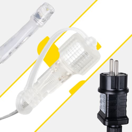 Zunanje lučke 100 LED 6m IZOXIS - Topla bela