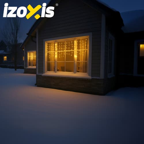 Zunanje lučke 100 LED 6m IZOXIS - Topla bela 5