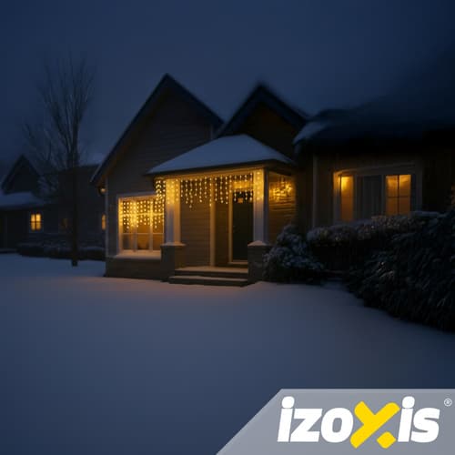 Zunanje lučke 100 LED 6m IZOXIS - Topla bela 4