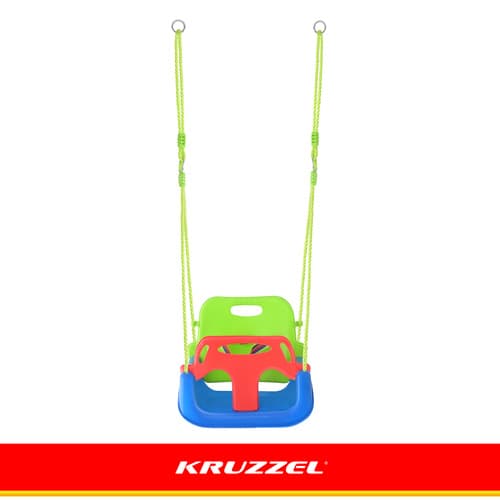 Gugalnica za otroke 3v1 zeleno-modra KRUZZEL 6