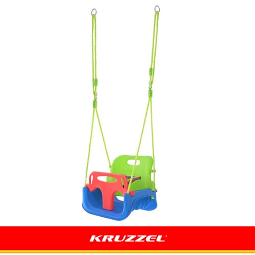 Gugalnica za otroke 3v1 zeleno-modra KRUZZEL 7