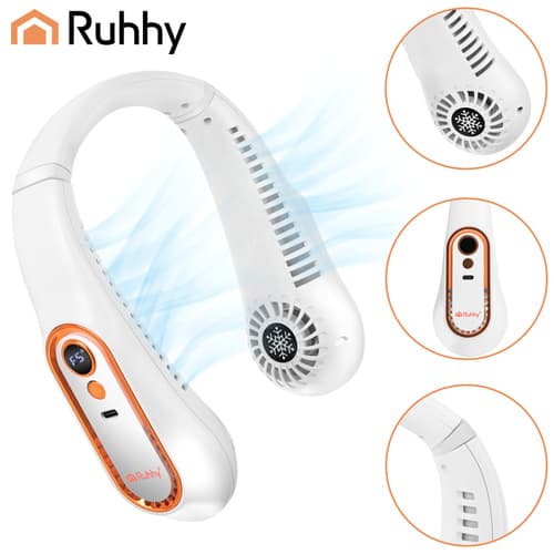 Ruhhy prenosni ventilator za vrat, USB-C, 5 stopenj 4
