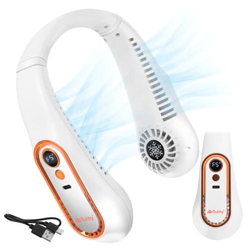 Ruhhy prenosni ventilator za vrat, USB-C, 5 stopenj