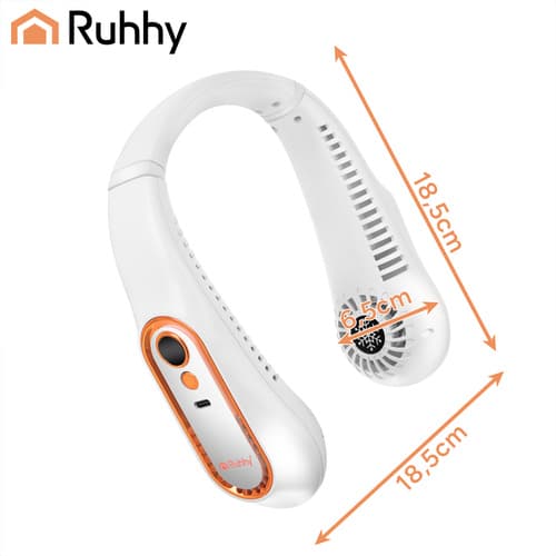 Ruhhy prenosni ventilator za vrat, USB-C, 5 stopenj 3