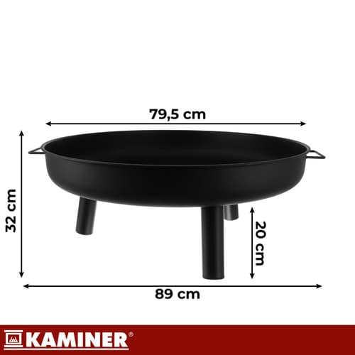 Kaminer Vrtno kurišče 80 cm z jekleno posodo in nogami 3