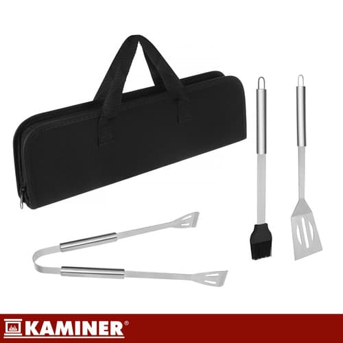 Set za žar Kaminer - 3 kos, nerjaveče jeklo 8