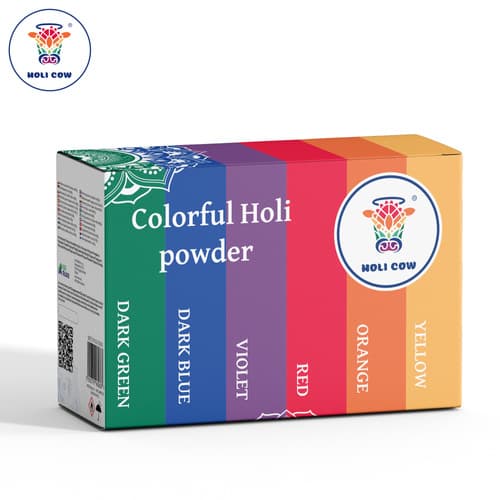 HOLI COW Barvni prah Holi Cow, set 6x100g 3