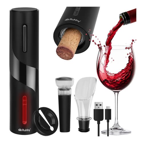Električni odpirač za vino Ruhhy USB, komplet 4 kosi