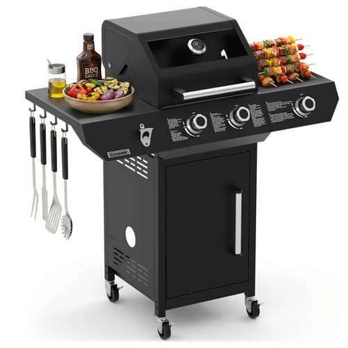 Plinski žar KAMINER Varen Black 3.0 z močjo 10kW 4