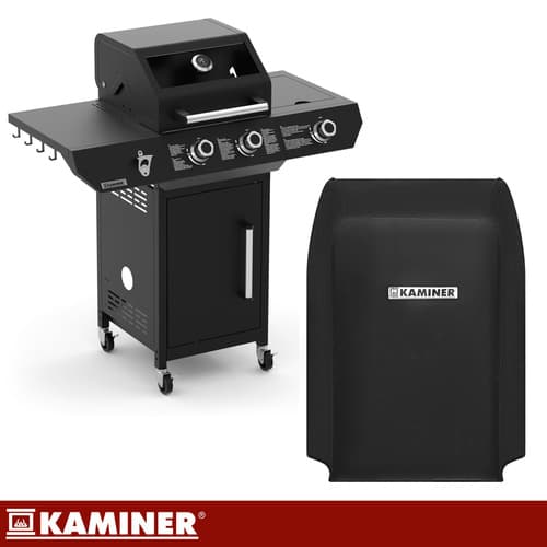 Plinski žar KAMINER Varen Black 3.0 z močjo 10kW 3