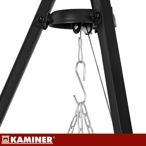 Vrtni žar na stojalu Kaminer, 190 cm, rešetka 70 cm 5